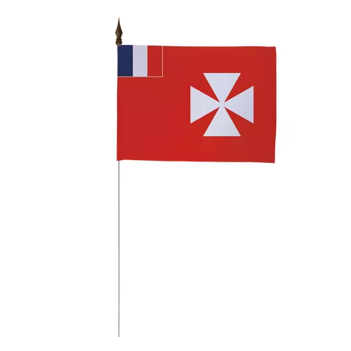 Drapeau de table Wallis et Futuna 10 x 15 cm polyester