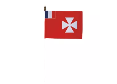 Drapeau de table Wallis et Futuna 10 x 15 cm polyester