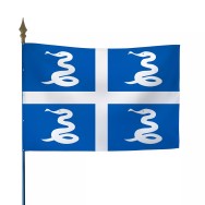 Drapeau armoiries Martinique intérieur et extérieur