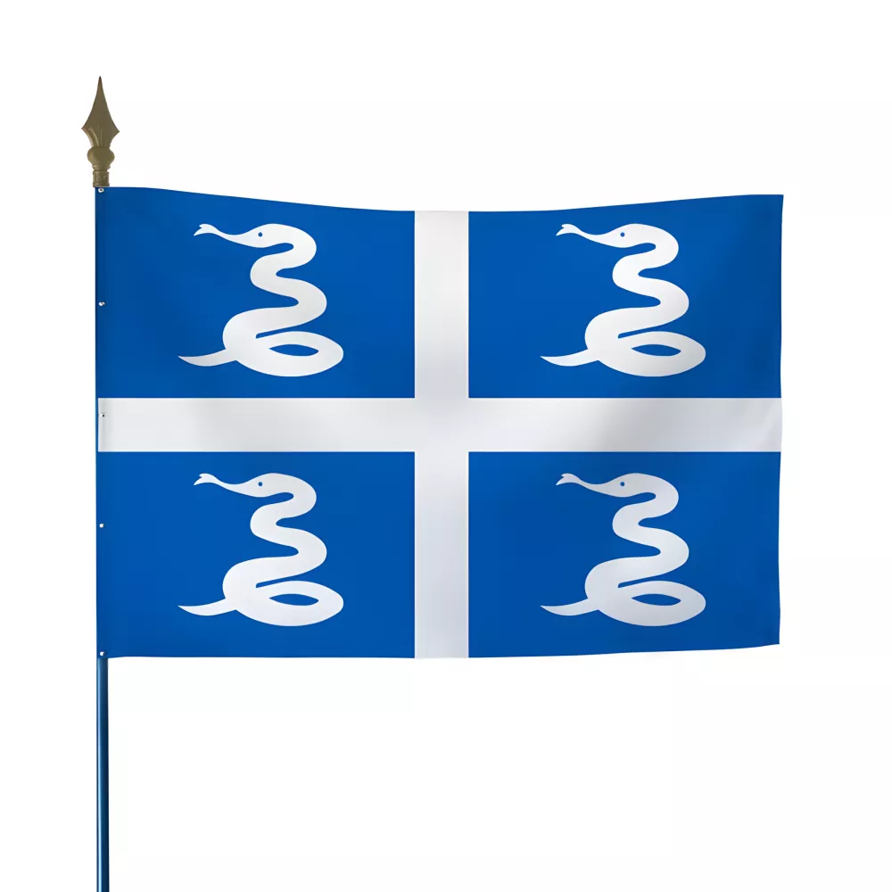 Drapeau armoiries Martinique intérieur et extérieur