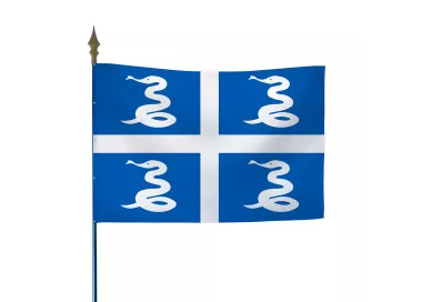 Drapeau armoiries Martinique intérieur et extérieur