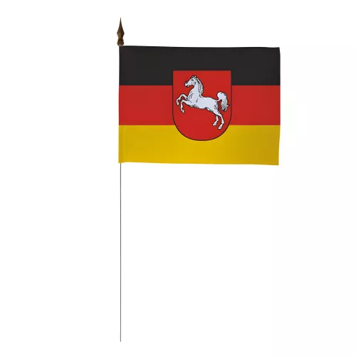 Drapeau de table Basse-Saxe polyester 10 x 15 cm