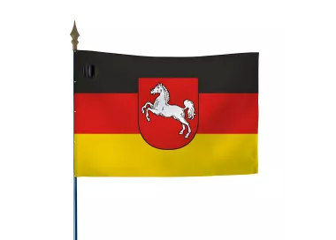 Drapeau Basse-Saxe en maille polyester 115g/m²