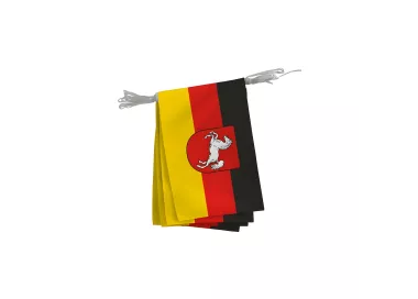 Guirlande Basse-Saxe fanions rectangulaires 20 x 30 cm polyester