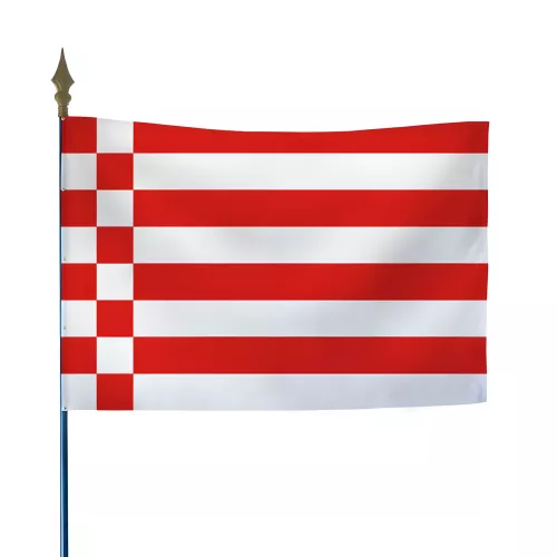 Drapeau Brême en polyester ignifugé sur hampe