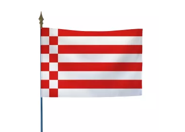 Drapeau Brême en polyester ignifugé sur hampe