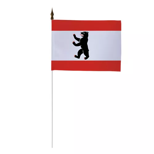 Drapeau de table Berlin 10 x 15 cm avec tige métal