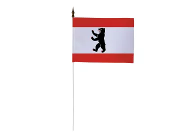 Drapeau de table Berlin 10 x 15 cm avec tige métal