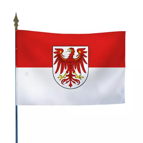 Drapeau Brandebourg en polyester ignifugé