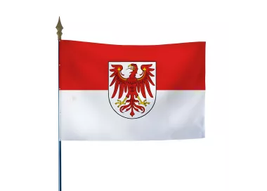 Drapeau Brandebourg en polyester ignifugé