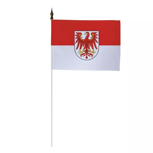 Drapeau de table Brandebourg 10 x 15 cm polyester