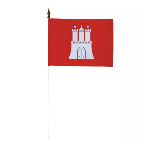 Drapeau de table Hambourg polyester 10 x 15 cm