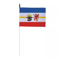 Drapeau de table Mecklembourg-Poméranie-Occidentale polyester 10 x 15 cm