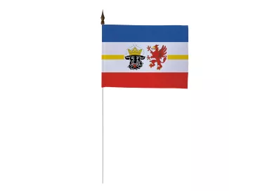 Drapeau de table Mecklembourg-Poméranie-Occidentale polyester 10 x 15 cm