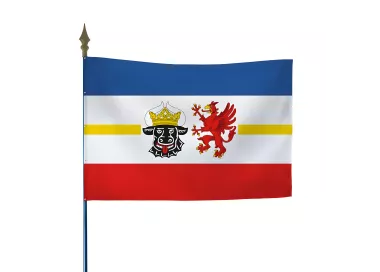 Drapeau Mecklembourg-Poméranie-Occidentale en polyester ignifugé