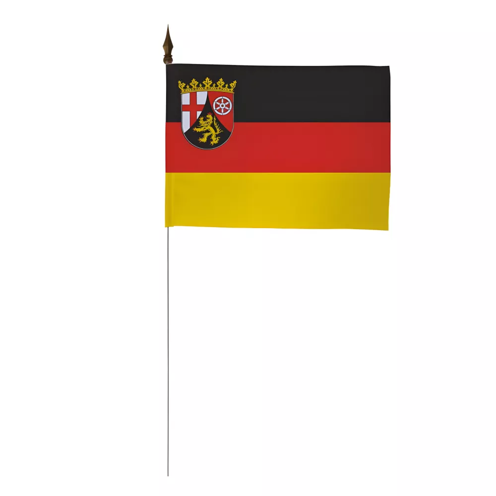 Drapeau de table Rhénanie-Palatinat 10 x 15 cm polyester Drapeau de table Rhénanie-Palatinat 10 x 15 cm polyester