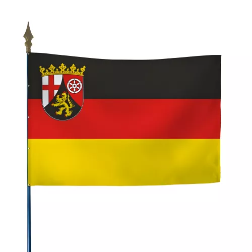 Drapeau Rhénanie-Palatinat en polyester ignifugé