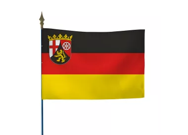 Drapeau Rhénanie-Palatinat en polyester ignifugé