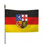 Drapeau Sarre en polyester 115g/m² ignifugé