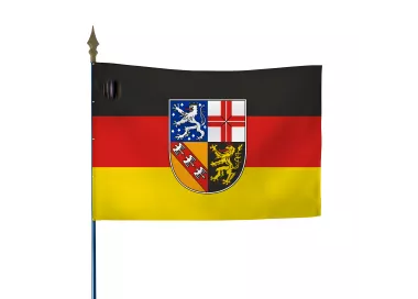 Drapeau Sarre en polyester 115g/m² ignifugé