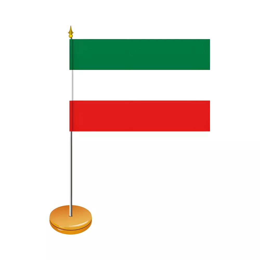 Drapeau de table Rhénanie-du-Nord-Westphalie polyester 10 x 15 cm Drapeau de table Rhénanie-du-Nord-Westphalie polyester 10 x 15 cm