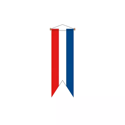 Oriflamme Schleswig-Holstein avec traverse en bois