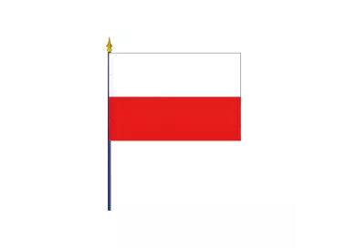 Drapeau Thuringe en polyester avec hampe
