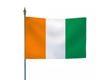 Drapeau Côte d'Ivoire en maille polyester