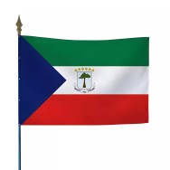 Drapeau Guinée Équatoriale en maille polyester