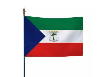 Drapeau Guinée Équatoriale en maille polyester
