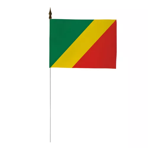 Drapeau de table Congo Brazzaville 10 x 15 cm polyester
