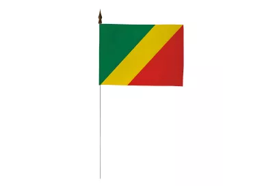Drapeau de table Congo Brazzaville 10 x 15 cm polyester