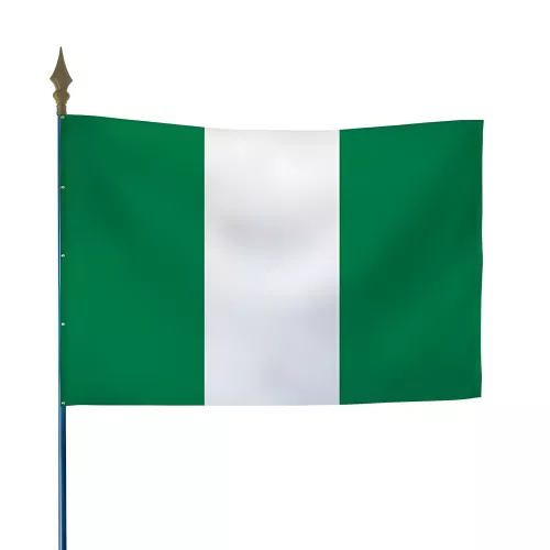 Drapeau Nigeria en maille polyester 115 g/m²