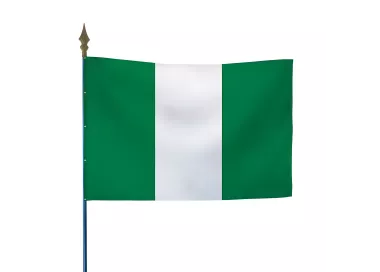 Drapeau Nigeria en maille polyester 115 g/m²