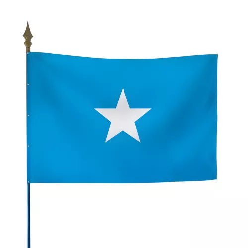 Drapeau Somalie en polyester avec hampe