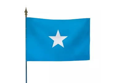 Drapeau Somalie en polyester avec hampe