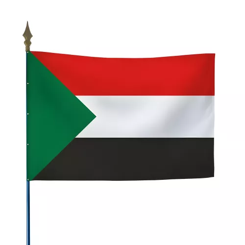 Drapeau Soudan en polyester 115g/m²