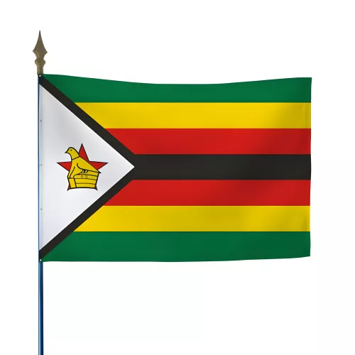 Drapeau Zimbabwe en polyester 115g/m²