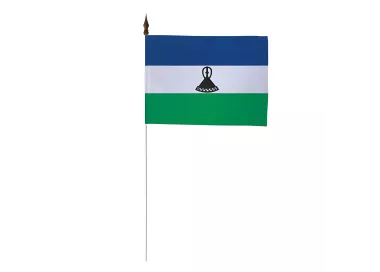 Drapeau de table du Lesotho 10 x 15 cm polyester