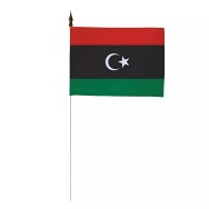 Drapeau de table Libye 10 x 15 cm polyester
