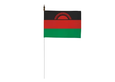 Drapeau de table du Malawi 10 x 15 cm polyester