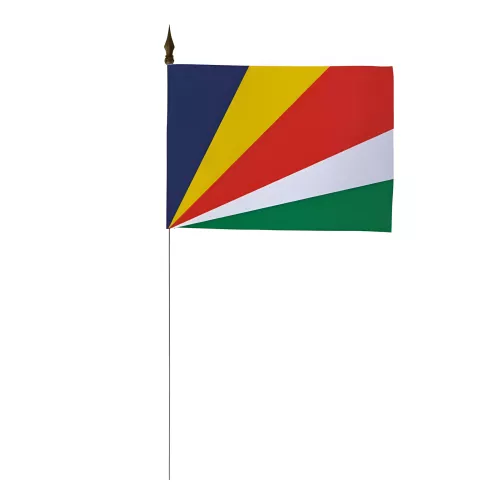 Drapeau de table Seychelles 10 x 15 cm polyester