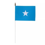 Drapeau de table Somalie 10 x 15 cm polyester avec tige métal
