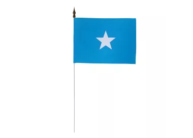 Drapeau de table Somalie 10 x 15 cm polyester avec tige métal