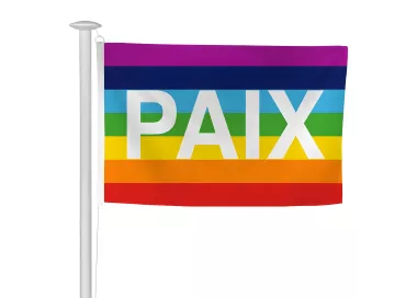 Pavillon PAIX en maille polyester avec sangle
