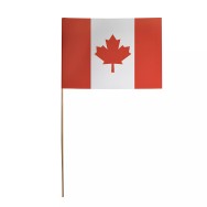 Drapeaux Canada 14 x 21 cm à agiter, tige bois