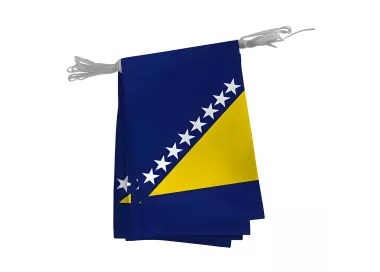 Guirlande Bosnie-Herzégovine en polyester 20 x 30 cm