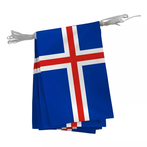 Guirlande Islande en maille polyester 20 x 30 cm