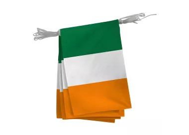 Guirlande Irlande fanions rectangulaires 20 x 30 cm polyester