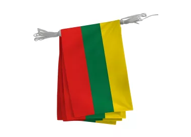 Guirlande Lituanie fanions 20 x 30 cm polyester